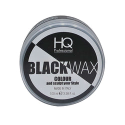 The HQ Professional Black Wax sculpts the hair for perfect styling while adding an intense touch of colour