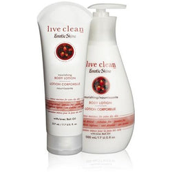 Live Clean exotic shine - bali oil nourishing lotion 227ml or 500ml - Hairlight Hair & Beauty
