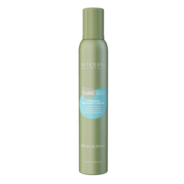 Enhance the health of your hair with Alter Ego CureEgo Hydraday Whipped Cream. This luxurious, leave-on mousse features a creamy texture that hydrates and conditions while adding shine and softness.