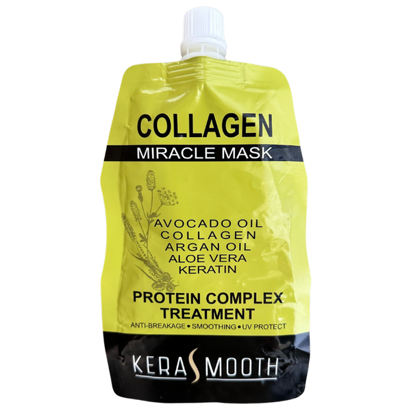 This Salon Grade Advanced Deep Treatment Formula contains Collagen and Keratin, Avocado Oil and Aloe Vera