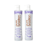 Pure Brazilian Silver Shampoo & Conditioner Duo Pack 400ml or 1Lt