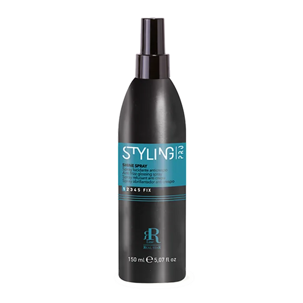 Achieve salon-quality shine with RR Line Pro Styling Shine Spray. This professional finishing spray enhances your hair's natural brilliance while preserving movement and softness.