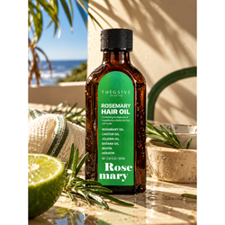 The G5 Rosemary Hair Oil is a nourishing scalp and hair treatment formulated with rosemary, castor, jojoba, and batana oils, plus biotin and keratin.