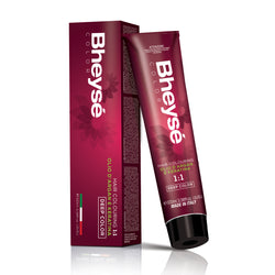 Bheyse Permanent Colour combines professional-grade performance with luxurious hair care, featuring nourishing Argan Oil and Keratin