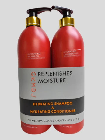 GKMBJ's Hydrating Shampoo contains active moisturizing molecules to help moisturize dry, porous hair after perm and colour. 