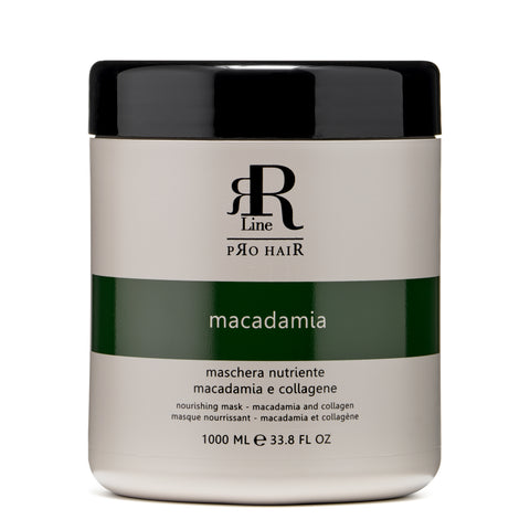 NOURISHING MASK MACADAMIA AND COLLAGEN. Ideal for treated, dull and lifeless hair, detangles and softens with an excellent anti frizz effect.