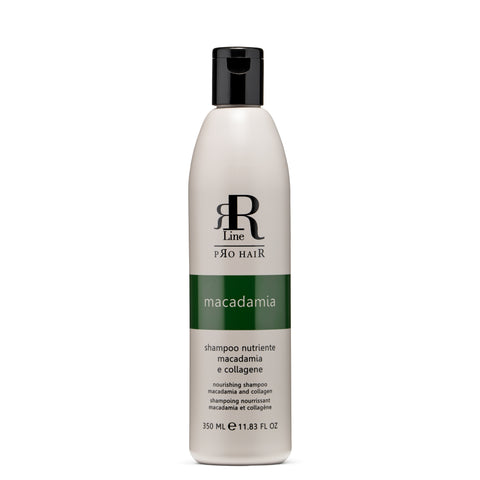 Luxurious macadamia and collagen shampoo specially formulated for treated, dull, and lifeless hair. This nourishing formula delivers intense moisturizing 