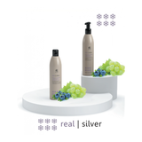 Infused with violet pigment, Bilberry and Grape extracts, it gently tones away brassiness while enhancing brightness. Perfect for maintaining cool, luminous blonde or achieving crisp white tones on grey hair. 