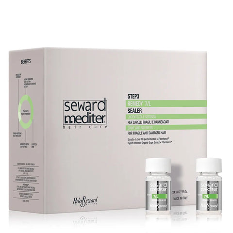 seward mediter Fluid for adding shine and silkiness to brittle and damaged hair. Contains Hyper-Fermented Organic Grape Extract