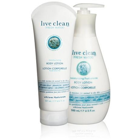 Live Clean fresh water - moisturizing lotion 227ml or 500ml - Hairlight Hair & Beauty