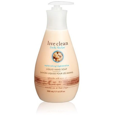 Live Clean exotic nectar - argan oil hand soap 500ml - Hairlight Hair & Beauty