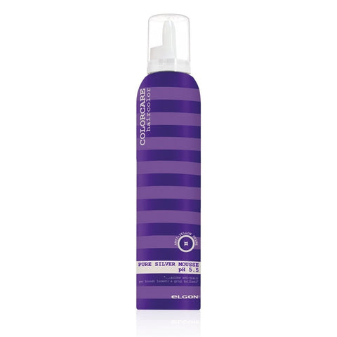Elgon Pure Silver Mousse Ideal for bleached, highlight, and super-lightened hair,