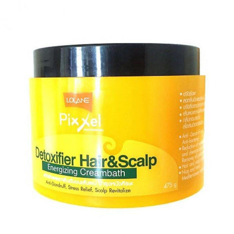 Lolane Pixxel Detoxifier Hair & Scalp Energizing Cream Bath - 475G - Hairlight Hair & Beauty