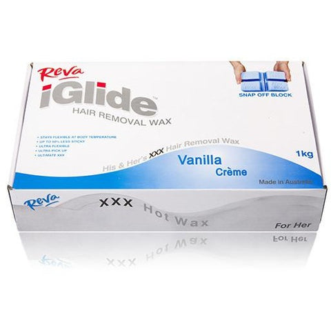 Reva iGlide Wax  Vanilla Australian Wax 1kg - Hairlight Hair & Beauty